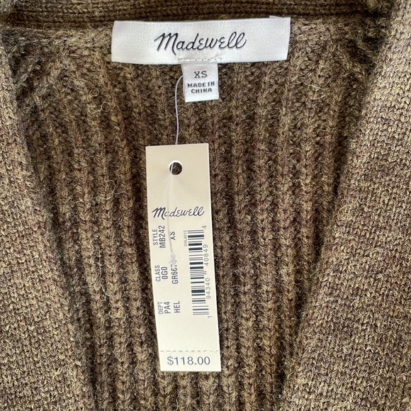 Madewell Henley Sweater Dress. NWT - Picture 8 of 9